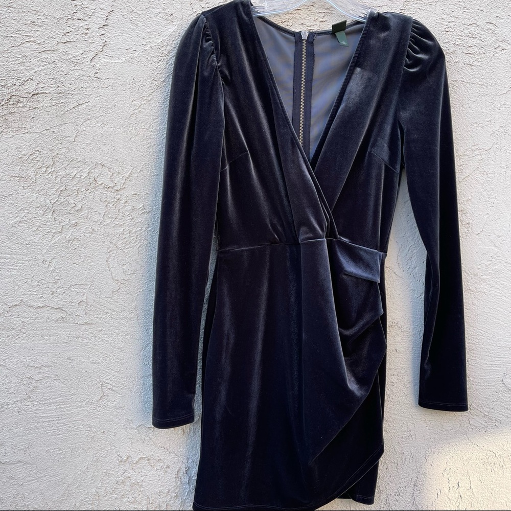 Wild Fable Long Sleeve Velvet Mini Dress Size XS